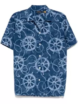 Рубашка Ships Wheel Vacation Polo Ralph Lauren, синий