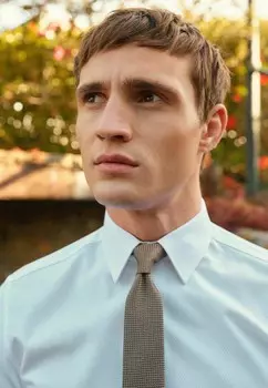 Рубашка SHIRT AND TIE PACK SLIM FIT SINGLE CUFF. Next, белый