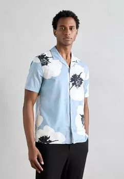 Рубашка SHIRT HONOLULU REGULAR STRAIGHT FIT PRINTED WITH LOGOED METAL BADGE Antony Morato, светло-голубой