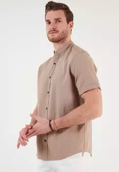 Рубашка Short Sleeve Buratti, темно-коричневая
