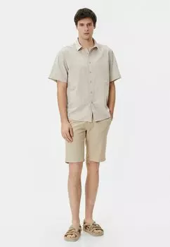 Рубашка Short Sleeve Classic Koton, бежевая