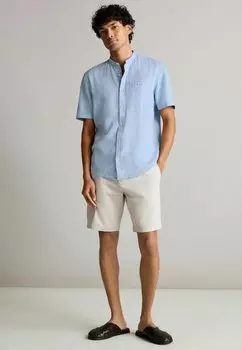 Рубашка SHORT SLEEVE GRANDAD COLLAR Next, цвет blue