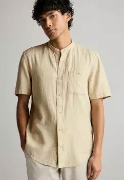 Рубашка SHORT SLEEVE GRANDAD COLLAR Next, цвет neutral