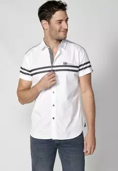 Рубашка Short Sleeve Koroshi, бланко белая