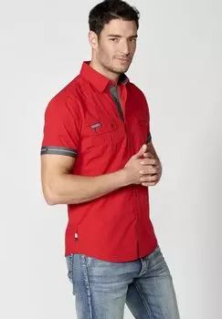 Рубашка Short Sleeve Koroshi, красный рохо