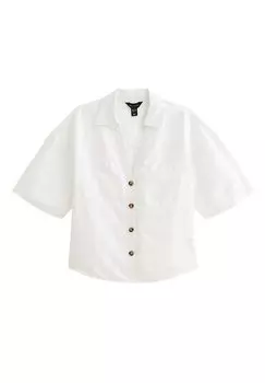 Рубашка Short Sleeve New Look, кремово-белая