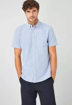 Рубашка SHORT SLEEVE OXFORD Next, цвет Mottled Dark Blue