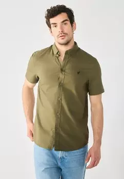 Рубашка SHORT SLEEVE OXFORD Pier One, зеленый