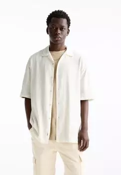 Рубашка Short Sleeve PULL&BEAR, белая
