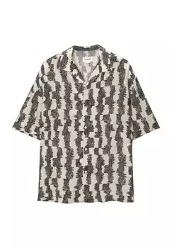 Рубашка SHORT SLEEVE PULL&BEAR, белый