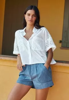 Рубашка SHORT SLEEVE REGULAR FIT Next, белый