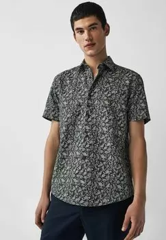 Рубашка SHORT SLEEVE REGULAR FIT Next, цвет navy blue neutral brown floral