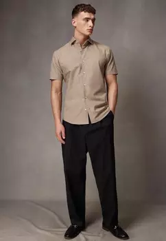 Рубашка SHORT SLEEVE, REGULAR FIT Next, коричневый