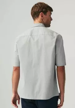 Рубашка Short Sleeve Regular Fit Next, светло-серая