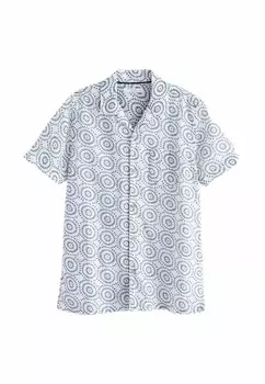 Рубашка SHORT SLEEVE TEXTURE, REGULAR FIT Next, белый