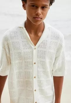 Рубашка SHORT SLEEVE TEXTURED, REGULAR FIT Next, белый