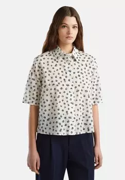 Рубашка SHORT SLEEVE United Colors of Benetton, синий