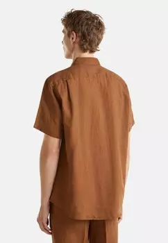 Рубашка SHORT SLEEVE United Colors of Benetton, коричневый
