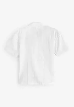 Рубашка Short Sleeves Textured Regular Fit Next, белая