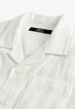 Рубашка Short Sleeves Textured Stripe Next, белая