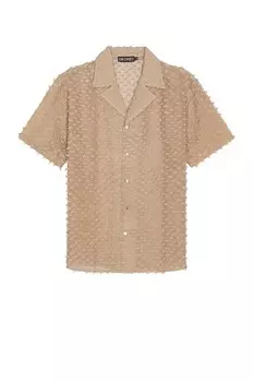 Рубашка Siedres X Fwrd Resort Collar Short Sleeve Linen, цвет Milky Brown