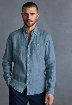 Рубашка Signature Baird Mcnutt Irish Trimmed Regular Fit Next, темно-синяя