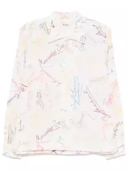 Рубашка Signature Scrawl BODE, белый