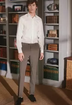 Рубашка Signature Super Slim Fit Single Cuff Next, белая