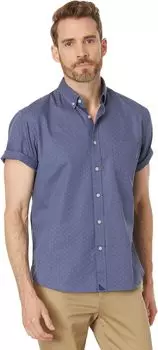Рубашка Sinclair с коротким рукавом UNTUCKit, синий