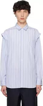 Рубашка сине-белая Comme des Garcons Shirt, Stripe