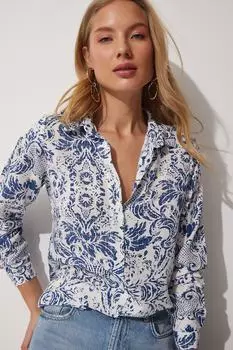 Рубашка – синяя – стандартного кроя Happiness stanbul, синий