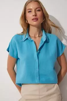 Рубашка – синяя – стандартного кроя Happiness stanbul, синий