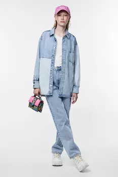 Рубашка – синяя – стандартного кроя PIECES, синий