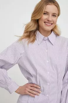 Рубашка Sisley, фиолетовый