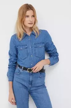 Рубашка Sisley, синий