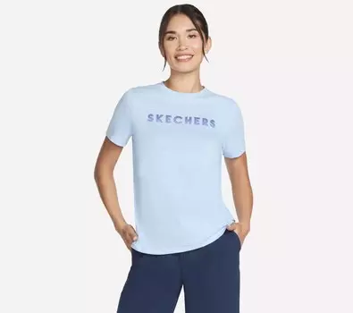 Рубашка SKECHERS, цвет Light blue/Dark blue