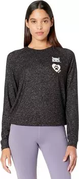 Рубашка SKECHERS Shady Cat Cozy Pullover, цвет Black Heather