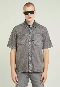 Рубашка SLANTED DOUBLE POCKET REGULAR G-STAR, серый