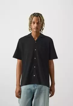 Рубашка SLHBOXY CASPER WAFFLE Selected Homme, черный