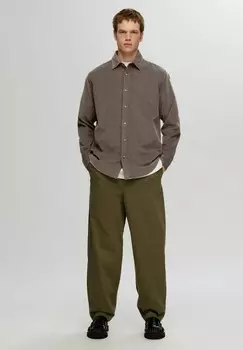 Рубашка SLHREGOWEN Selected Homme, оливковый