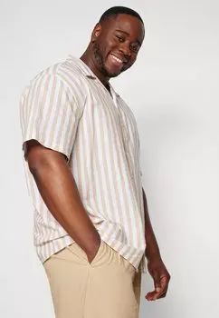 Рубашка Slhrelaxnew-Linen Shirt Resort Selected, бежевый