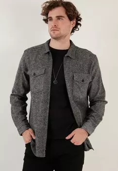 Рубашка Slim Fit Buratti, цвет grey