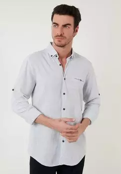 Рубашка Slim Fit Buratti, синяя