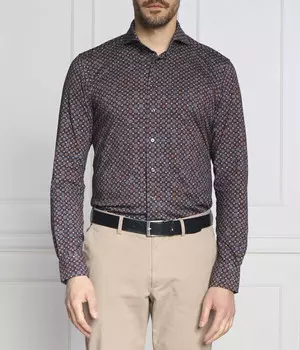 Рубашка Slim Fit Emanuel Berg, синий