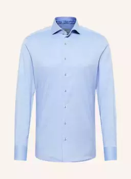 Рубашка slim fit Eterna, синий