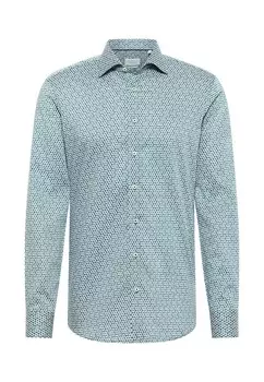 Рубашка SLIM FIT Eterna, зеленый