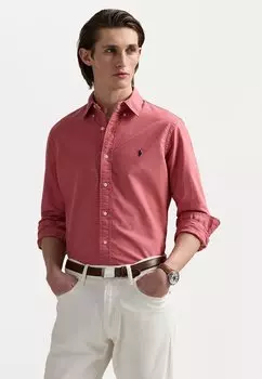 Рубашка SLIM FIT GARMENT-DYED OXFORD SHIRT Polo Ralph Lauren, темно-синий