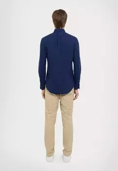 Рубашка SLIM FIT GARMENT-DYED OXFORD SHIRT Ralph Lauren, темно-синий