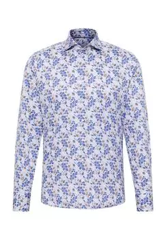 Рубашка SLIM FIT из твила ETERNA, цвет Royal Blau