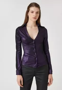 Рубашка Slim Fit Koton, фиолетовый